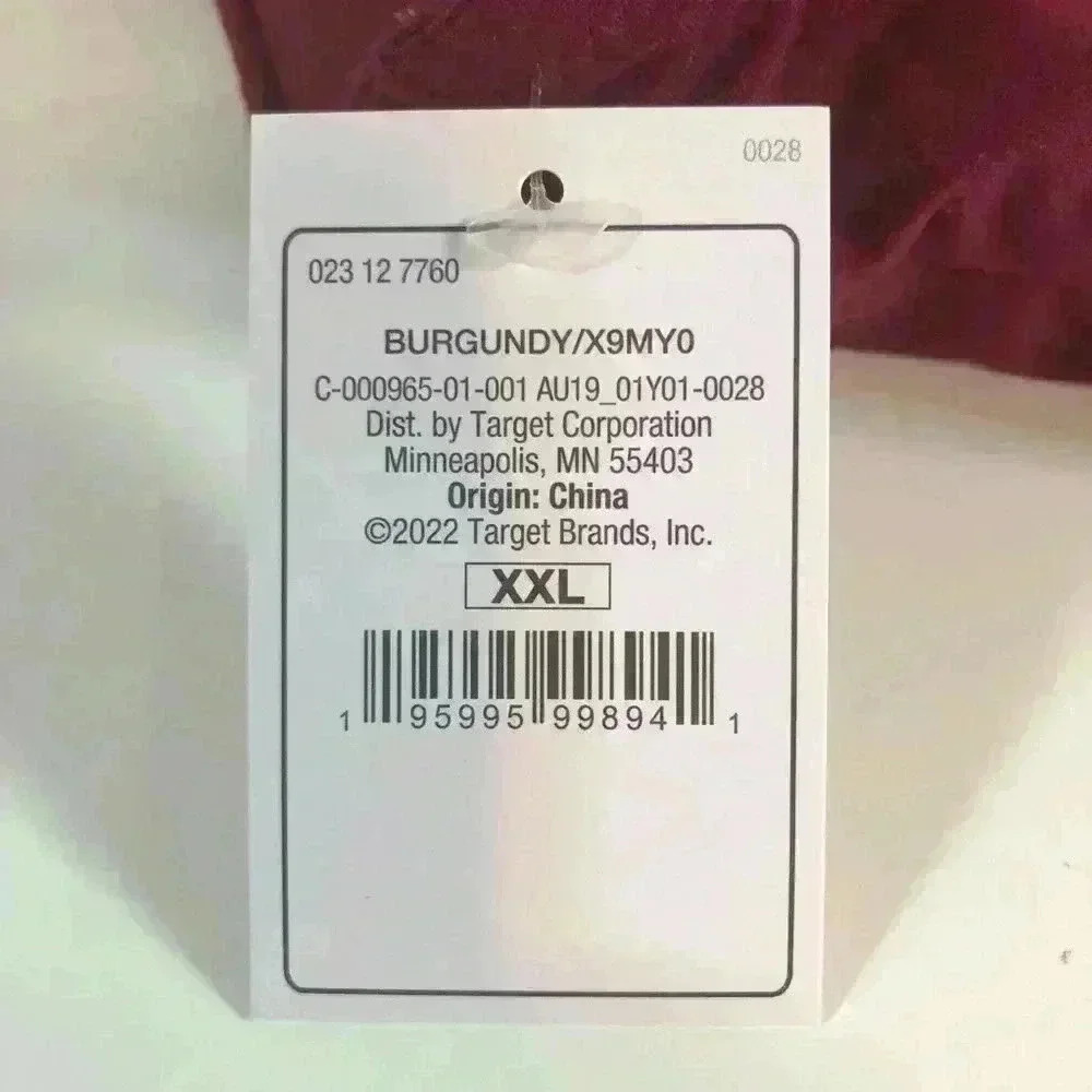 Auden Women’s Burgundy Bralette Size XXL Removable Pads Adjustable Straps NWT - Picture 4 of 6